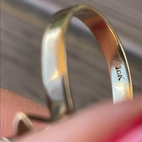 Vintage Turquoise 10k gold Cluster Flower Ring - Picture 7 of 8